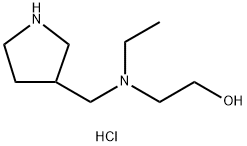 2-[Ethyl(3-pyrrolidinylmethyl)amino]-1-ethanoldihydrochloride 结构式