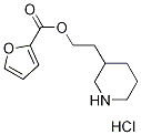 2-(3-Piperidinyl)ethyl 2-furoate hydrochloride 结构式