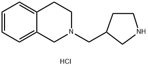 2-(3-Pyrrolidinylmethyl)-1,2,3,4-tetrahydroisoquinoline dihydrochloride 结构式