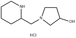 1-(2-Piperidinylmethyl)-3-pyrrolidinoldihydrochloride 结构式