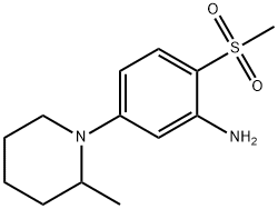 5-(2-Methyl-1-piperidinyl)-2-(methylsulfonyl)-phenylamine 结构式