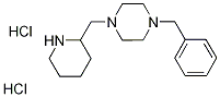 1-Benzyl-4-(2-piperidinylmethyl)piperazinedihydrochloride 结构式