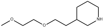3-[2-(2-Methoxyethoxy)ethyl]piperidine 结构式