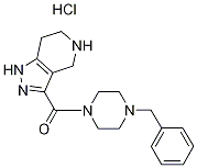 (4-Benzyl-1-piperazinyl)(4,5,6,7-tetrahydro-1H-pyrazolo[4,3-c]pyridin-3-yl)methanone HCl 结构式