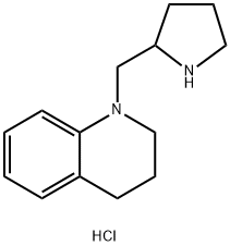 1-(2-Pyrrolidinylmethyl)-1,2,3,4-tetrahydroquinoline dihydrochloride 结构式