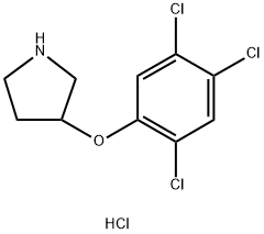 3-(2,4,5-Trichlorophenoxy)pyrrolidinehydrochloride 结构式