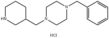 1-Benzyl-4-(3-piperidinylmethyl)piperazinedihydrochloride 结构式