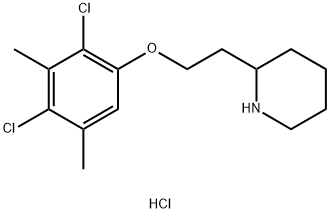 2-[2-(2,4-Dichloro-3,5-dimethylphenoxy)ethyl]-piperidine hydrochloride 结构式