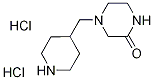 4-(4-Piperidinylmethyl)-2-piperazinonedihydrochloride 结构式