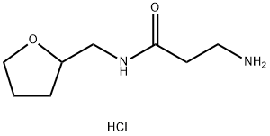 3-Amino-N-(tetrahydro-2-furanylmethyl)propanamidehydrochloride 结构式