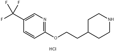 2-[2-(4-Piperidinyl)ethoxy]-5-(trifluoromethyl)-pyridine hydrochloride 结构式