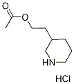 2-(3-Piperidinyl)ethyl acetate hydrochloride 结构式