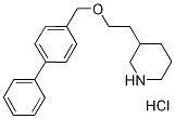 3-[2-([1,1'-Biphenyl]-4-ylmethoxy)ethyl]-piperidine hydrochloride 结构式