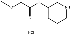 3-Piperidinyl 2-methoxyacetate hydrochloride 结构式