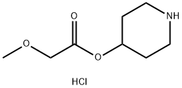 4-Piperidinyl 2-methoxyacetate hydrochloride 结构式