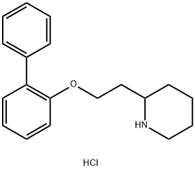 2-[2-([1,1'-Biphenyl]-2-yloxy)ethyl]piperidinehydrochloride 结构式