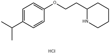 2-[2-(4-Isopropylphenoxy)ethyl]piperidinehydrochloride 结构式