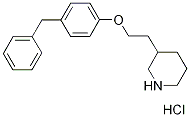 3-[2-(4-Benzylphenoxy)ethyl]piperidinehydrochloride 结构式