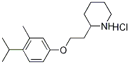 2-[2-(4-Isopropyl-3-methylphenoxy)ethyl]-piperidine hydrochloride 结构式