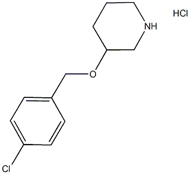 3-((4-氯苄基)氧基)哌啶盐酸盐 结构式