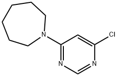 1-(6-Chloro-4-pyrimidinyl)azepane 结构式