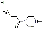 3-Amino-1-(4-methyl-1-piperazinyl)-1-propanonehydrochloride 结构式