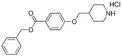 Benzyl 4-(4-piperidinylmethoxy)benzoatehydrochloride 结构式