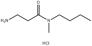 3-Amino-N-butyl-N-methylpropanamide hydrochloride 结构式