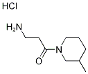 3-Amino-1-(3-methyl-1-piperidinyl)-1-propanonehydrochloride 结构式