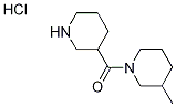 (3-Methyl-1-piperidinyl)(3-piperidinyl)methanonehydrochloride 结构式