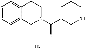 3,4-Dihydro-2(1H)-isoquinolinyl(3-piperidinyl)-methanone hydrochloride 结构式