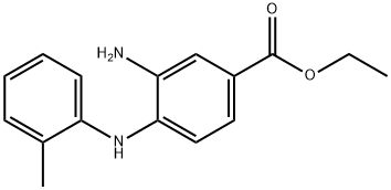 Ethyl 3-amino-4-(2-toluidino)benzoate 结构式