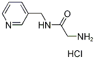 2-Amino-N-(3-pyridinylmethyl)acetamidehydrochloride 结构式