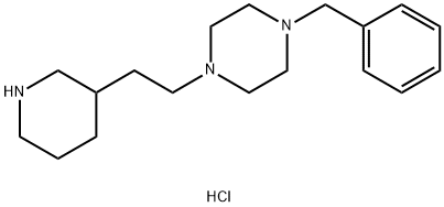 1-Benzyl-4-[2-(3-piperidinyl)ethyl]piperazinedihydrochloride 结构式