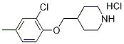 2-Chloro-4-methylphenyl 4-piperidinylmethyl etherhydrochloride 结构式