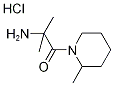 2-Amino-2-methyl-1-(2-methyl-1-piperidinyl)-1-propanone hydrochloride 结构式