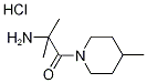 2-Amino-2-methyl-1-(4-methyl-1-piperidinyl)-1-propanone hydrochloride 结构式