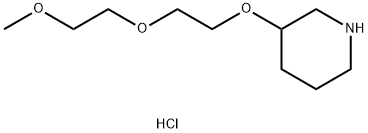 2-(2-Methoxyethoxy)ethyl 3-piperidinyl etherhydrochloride 结构式