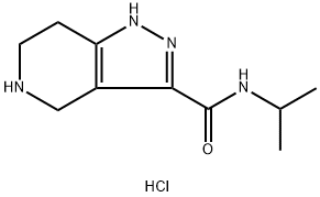 N-Isopropyl-4,5,6,7-tetrahydro-1H-pyrazolo[4,3-c]-pyridine-3-carboxamide hydrochloride 结构式