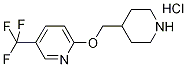 2-(4-Piperidinylmethoxy)-5-(trifluoromethyl)-pyridine hydrochloride 结构式