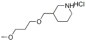 3-[(3-Methoxypropoxy)methyl]piperidinehydrochloride 结构式