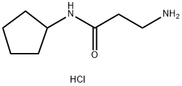 3-Amino-N-cyclopentylpropanamide hydrochloride 结构式