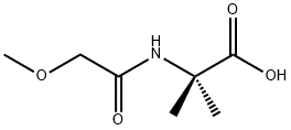 N-(甲氧基乙酰基)-2-甲基丙氨酸 结构式