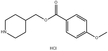 4-Piperidinylmethyl 4-methoxybenzoatehydrochloride 结构式