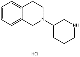 2-(3-Piperidinyl)-1,2,3,4-tetrahydroisoquinolinedihydrochloride 结构式