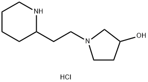 1-[2-(2-Piperidinyl)ethyl]-3-pyrrolidinoldihydrochloride 结构式