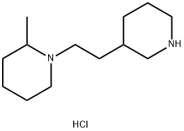 2-Methyl-1-[2-(3-piperidinyl)ethyl]piperidinedihydrochloride 结构式