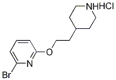 2-Bromo-6-[2-(4-piperidinyl)ethoxy]pyridinehydrochloride 结构式