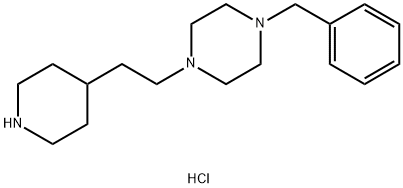 1-Benzyl-4-[2-(4-piperidinyl)ethyl]piperazinedihydrochloride 结构式