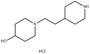 1-[2-(4-Piperidinyl)ethyl]-4-piperidinoldihydrochloride 结构式